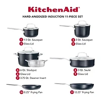 KitchenAid Hard Anodized 11-pc. Cookware Set