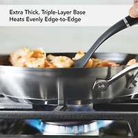 KitchenAid 3-Ply Stainless Steel 12" Frying Pan