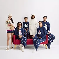 North Pole Trading Co. Polar Bear Sweatshirt Womens Sherpa Crew Neck Long Sleeve Matching Family Pajama Top