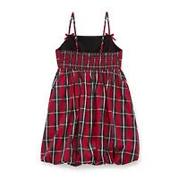 Jingle Ball Girls Sleeveless Plaid Empire Waist Dress