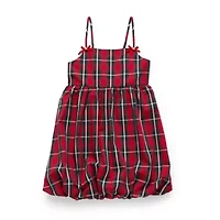 Jingle Ball Girls Sleeveless Plaid Empire Waist Dress