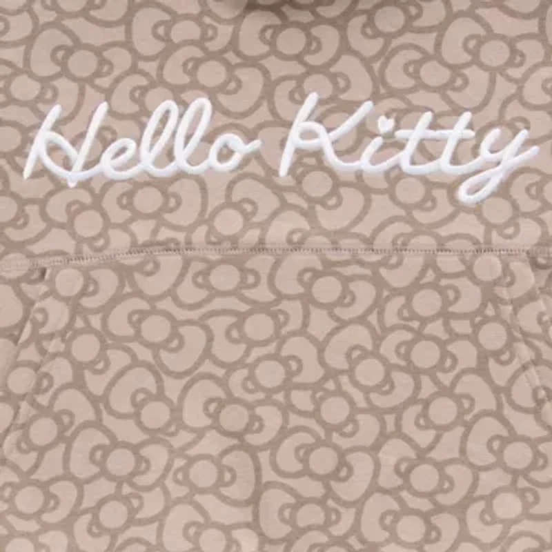 Girls Night Bubble Hoodie Womens Long Sleeve Hello Kitty Fleece