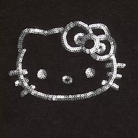 Hello Kitty  Girls Night Out Ss Baby Tee Womens Juniors Scoop Neck Short Sleeve Fitted Graphic T-Shirt