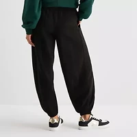 Arizona Womens Juniors Cinched Fleece Active Jogger Pant