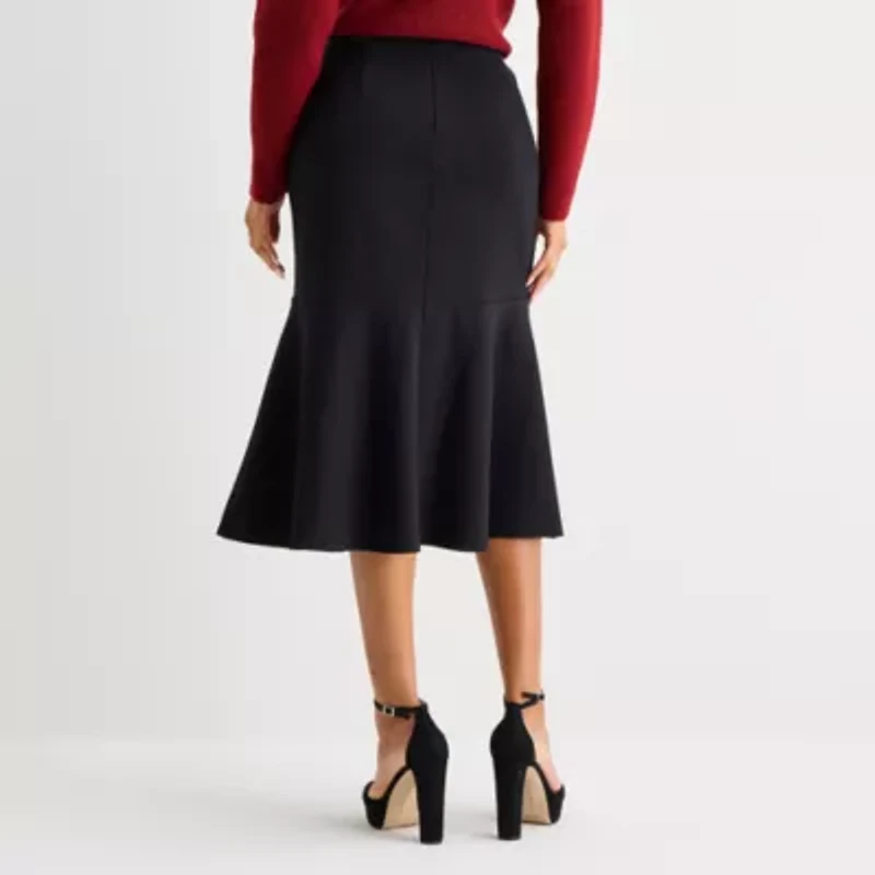 Bold Elements Womens Midi Pencil Skirt