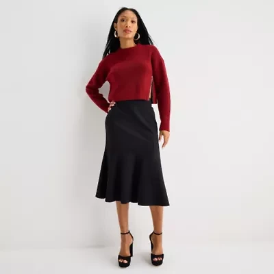 Bold Elements Womens Midi Pencil Skirt