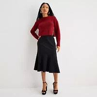 Bold Elements Womens Midi Pencil Skirt