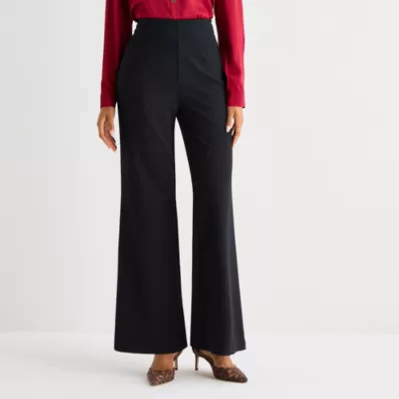 Bold Elements Womens Wide Leg High Rise Trouser