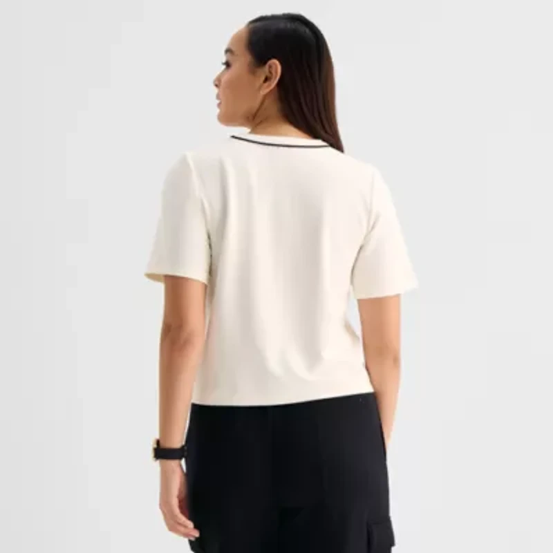 Stylus Womens Crew Neck Short Sleeve T-Shirt