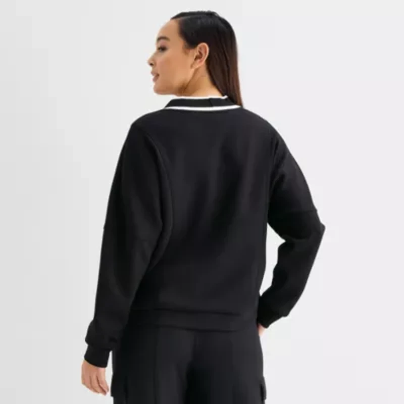 Stylus Womens Y Neck Long Sleeve Button Cardigan