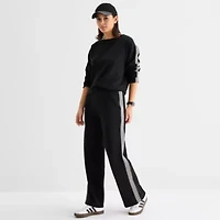 Stylus Womens Wide Leg High Rise Track Pant