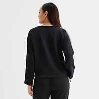 Stylus Womens Round Neck Long Sleeve Sweatshirt