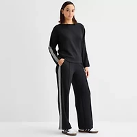 Stylus Womens Round Neck Long Sleeve Sweatshirt