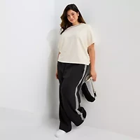 Stylus Womens Plus Crew Neck Short Sleeve T-Shirt