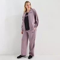 Puma Womens Animal Print Relaxed Track Jacket Plus