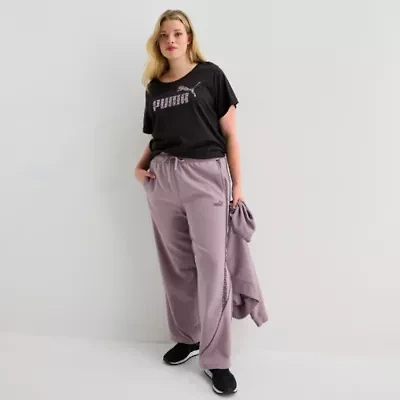 Puma Womens Animal Print Track Pant Plus