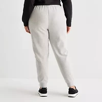 Puma Womens Essential Fleece Jogger Sweatpant Plus