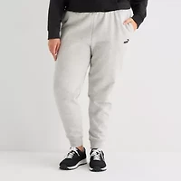 Puma Womens Essential Fleece Jogger Sweatpant Plus