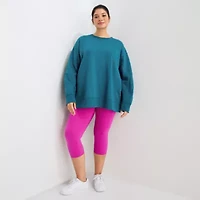 Xersion EverUltra Womens High Rise 23" Plus Cropped Legging