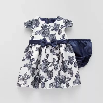 Bonnie Jean Baby Girls Short Sleeve Cap Fit + Flare Dress