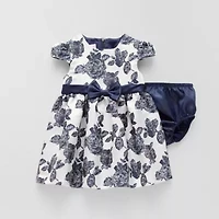 Bonnie Jean Baby Girls Short Sleeve Cap Fit + Flare Dress