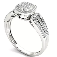 1/5 CT.T.W. Natural Round Diamond 10K Gold Engagement Ring