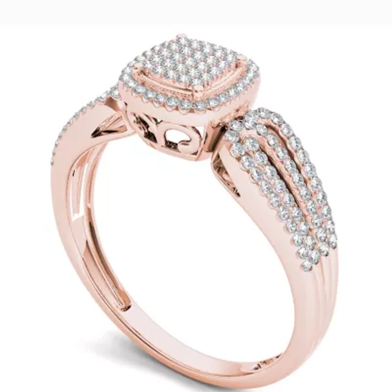 1/5 CT.T.W. Natural Round Diamond 10K Gold Engagement Ring
