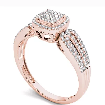 1/5 CT.T.W. Natural Round Diamond 10K Gold Engagement Ring