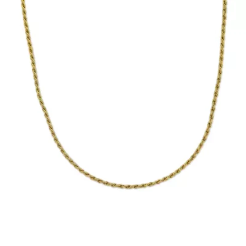 18K Gold Over Silver 16 Inch Chain Necklace