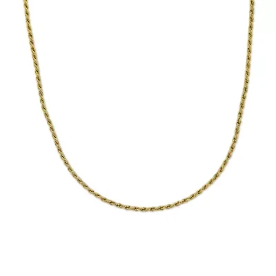 18K Gold Over Silver 16 Inch Chain Necklace