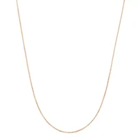 Unisex Adult 14K Gold Over Silver 23 Inch Box Chain Necklace