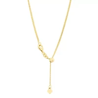 Unisex Adult 14K Gold Over Silver 22 Inch Curb Chain Necklace