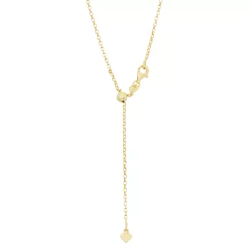 Unisex Adult 14K Gold Over Silver 22 Inch Link Necklace