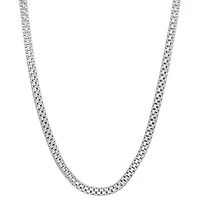 Unisex Adult Sterling Silver 18 Inch Chain Necklace