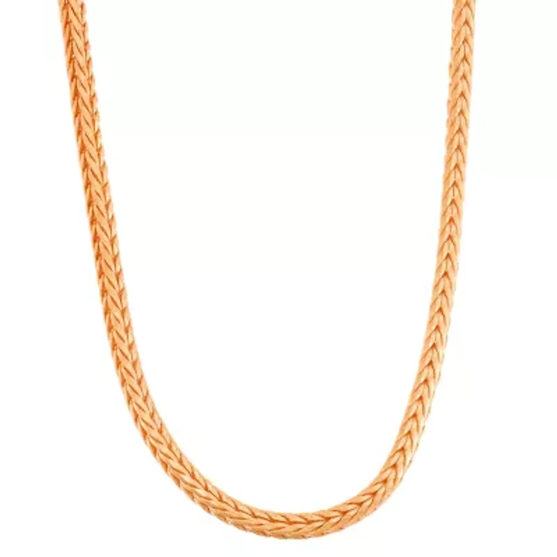 Unisex Adult 14K Gold Over Silver 18 Inch Chain Necklace
