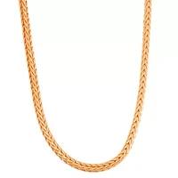 Unisex Adult 14K Gold Over Silver 18 Inch Chain Necklace