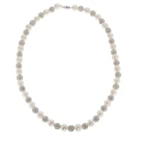Womens White 18 Inch Strand Necklace