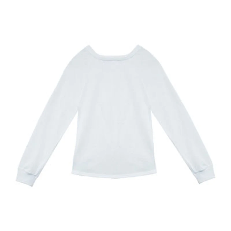 Beautees Little & Big Girls Round Neck Long Sleeve T-Shirt