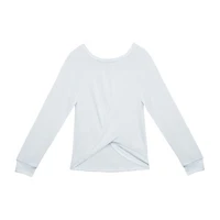Beautees Little & Big Girls Round Neck Long Sleeve T-Shirt