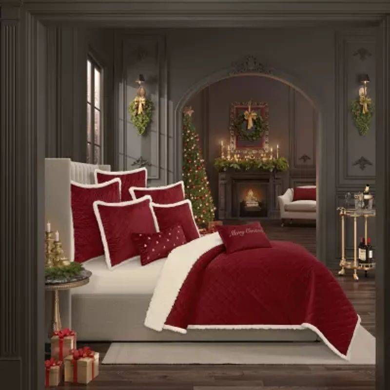 Queen Street Cozy 3-pc. Embellished Quilt Set