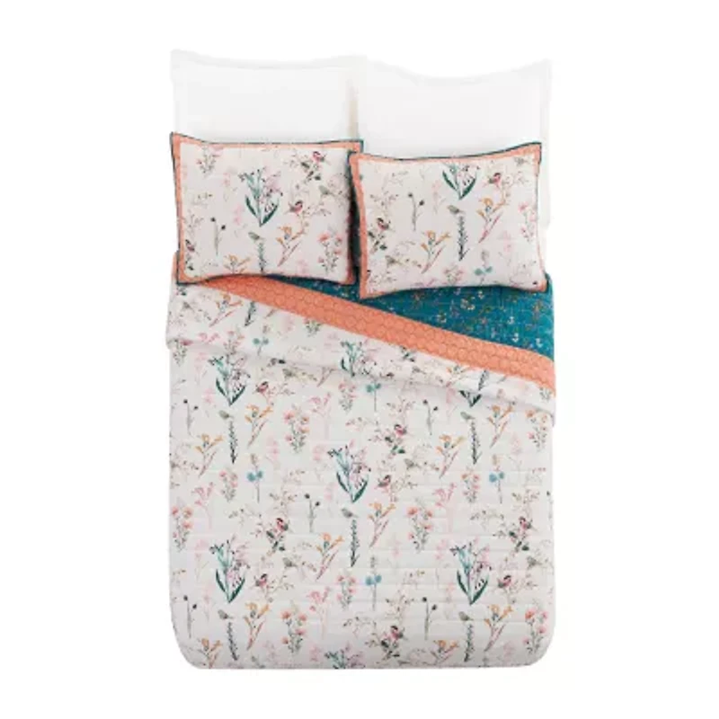 Makers Collective Teresa Chan English Garden 3-pc. Reversible Quilt Set