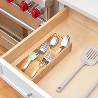 Home Expressions Bamboo In- Drawer Utensil Holder