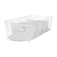Home Expressions Silicone Liner Sectional 4-Compartment Storage Bin
