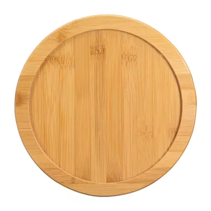 Home Expressions 10" Bamboo Rotating Tray
