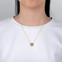 DiamonArt® Gold Over Sterling Silver Cubic Zirconia Tree of Life Pendant Necklace