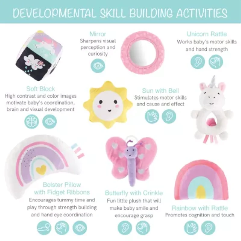 The Peanutshell Rainbow Paradise Baby Activity Center