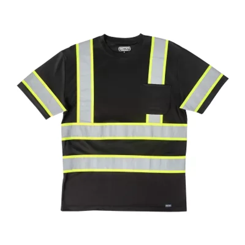 Smiths Workwear Reflective Safety Mens Crew Neck Short Sleeve T-Shirt