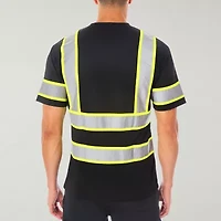 Smiths Workwear Reflective Safety Mens Crew Neck Short Sleeve T-Shirt