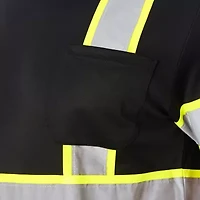 Smiths Workwear Reflective Safety Mens Crew Neck Short Sleeve T-Shirt