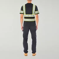 Smiths Workwear Reflective Safety Mens Crew Neck Short Sleeve T-Shirt